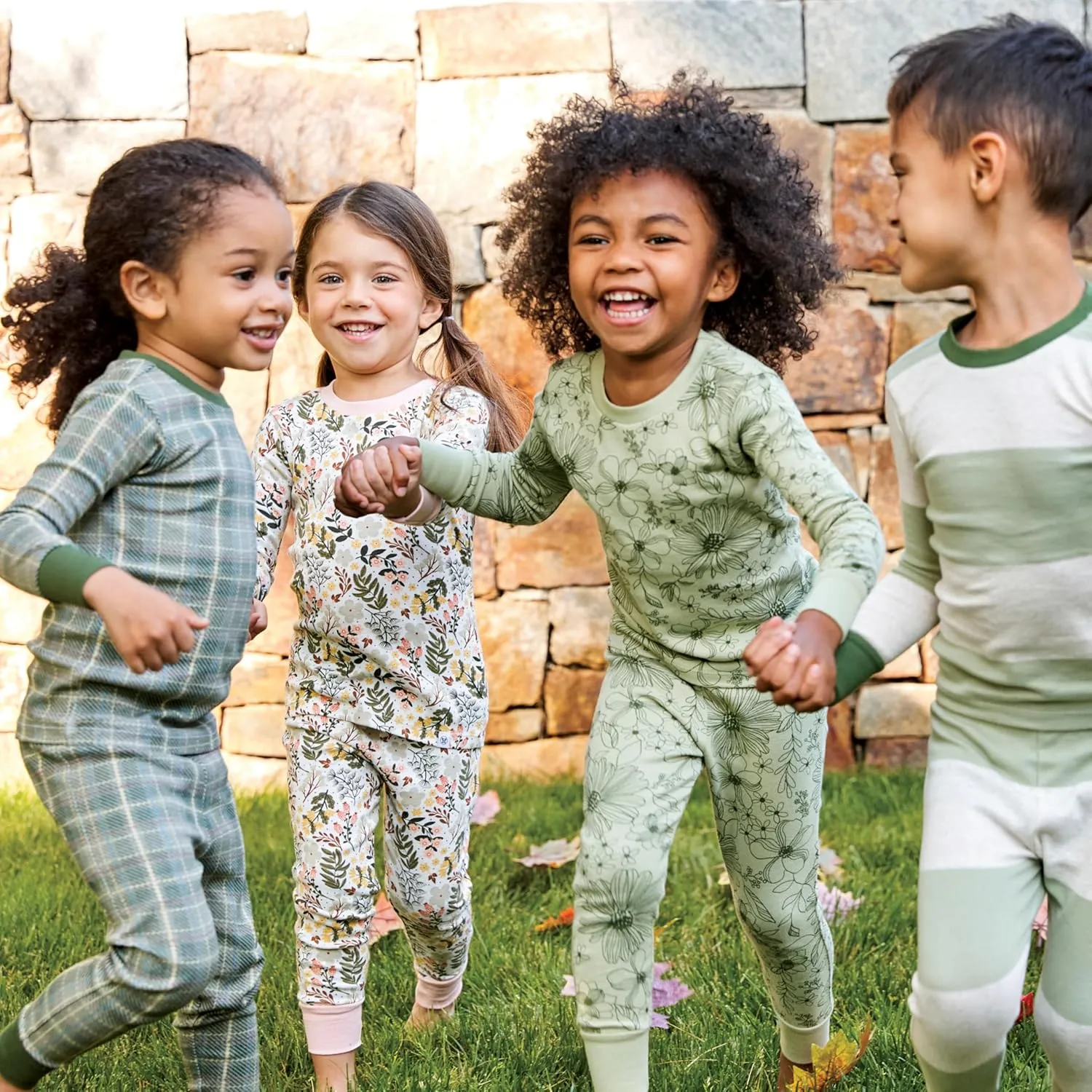 HonestBaby Family Matching Holiday Pajamas Organic Cotton for Men, Women, Kids, Toddlers, Baby Boys, Girls, Unisex Pets