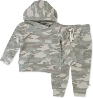 HonestBaby Light Weight Hoodie & Sweatpant Set 100% Organic Cotton for Toddler, Baby Boys, Girls