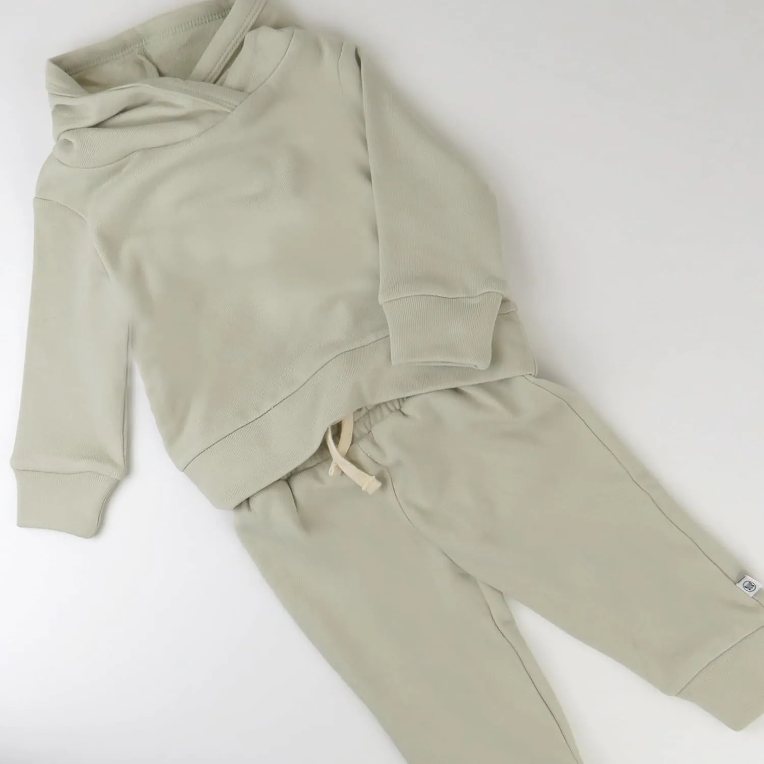 HonestBaby Light Weight Hoodie Sweatsuit Set 100% Organic Cotton for Toddler, Baby Boys, Girls