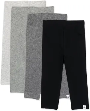 HonestBaby Multipack Leggings Skinny, Flare and Cargo Pants Organic Cotton for Infant Baby Girls, Toddlers, Little Kids