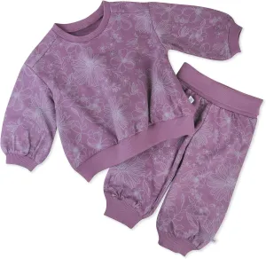 HonestBaby Multipack Pullover Hoodie Sweatshirt Jogger Sweatpant Sets Organic Cotton Baby, Toddler, Boys, Girls, Unisex