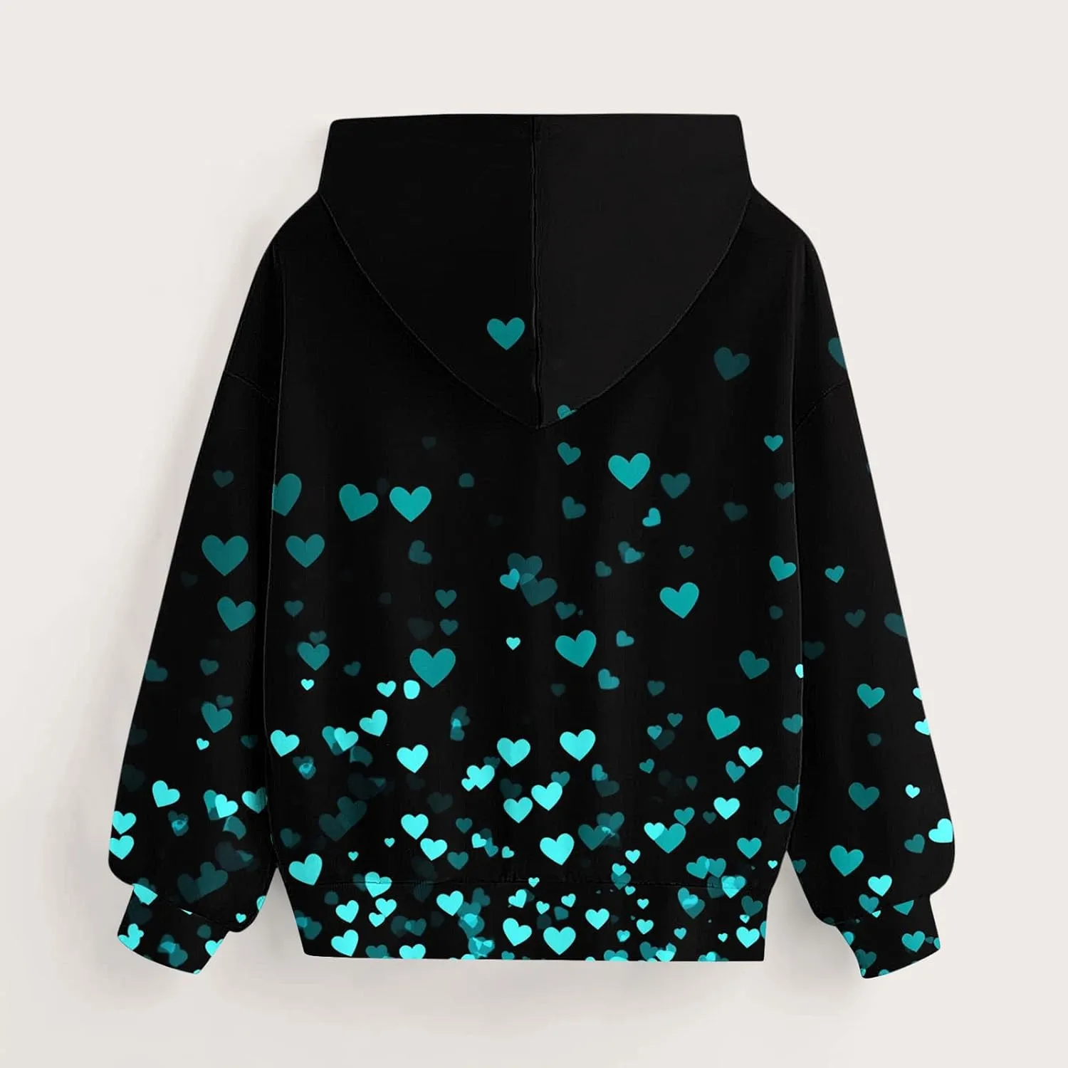 Hoodies for Teen Girls Love Heart Print Valentines Day Shirts Outfits Tween Girls Cute Tops Girls Fashion Sweatshirts