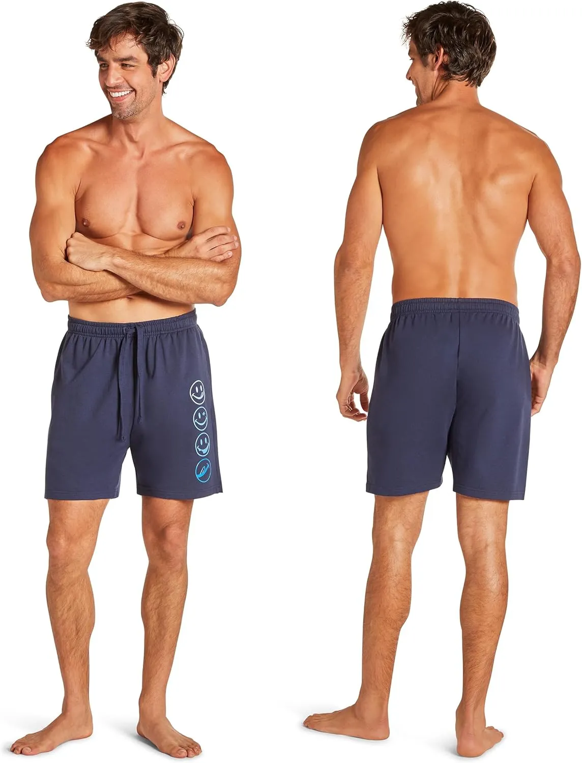 JOE BOXER Men's French Terry Pajama Shorts  Soft & Cozy Lounge Sleepwear with Elastic Waist