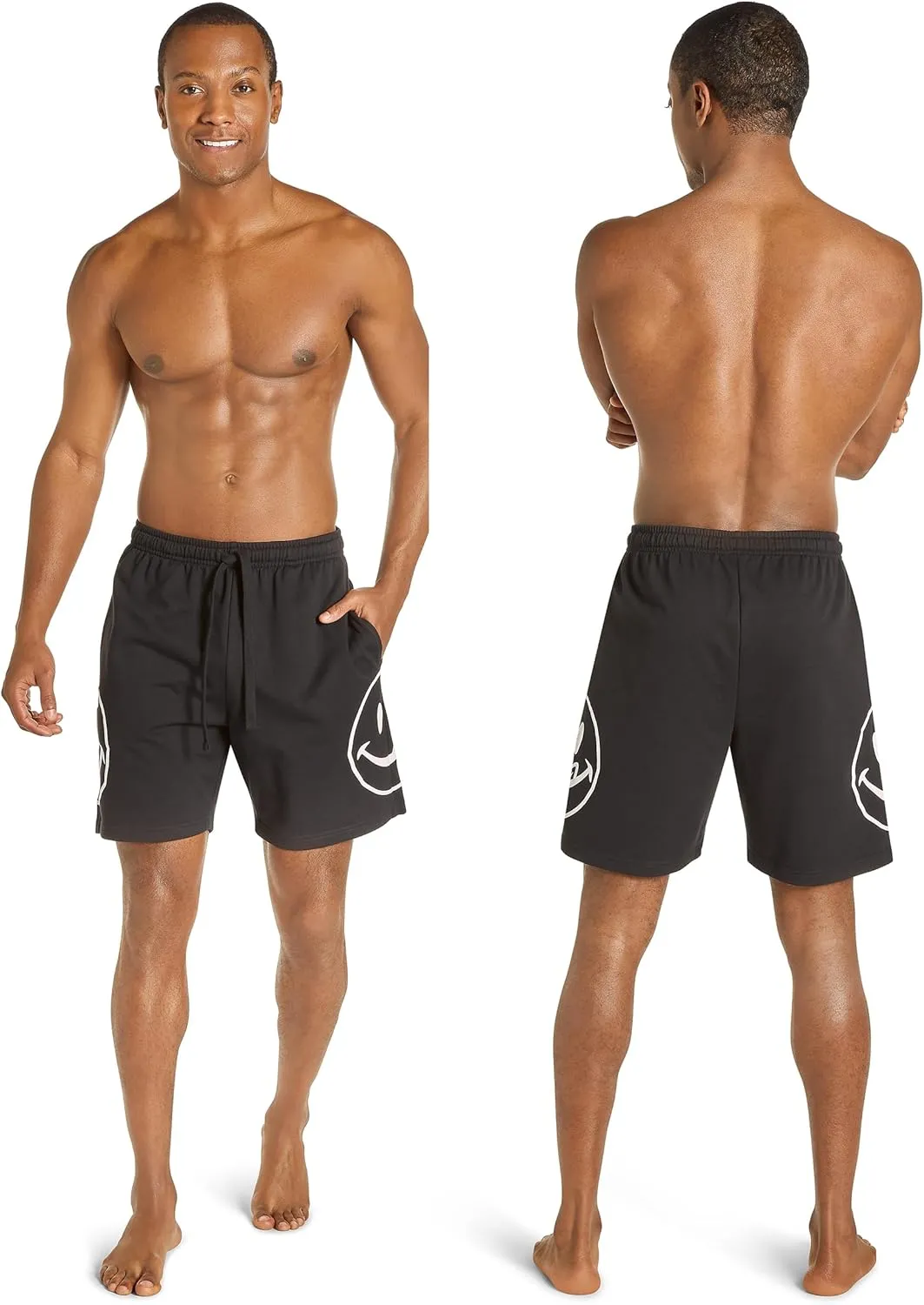 JOE BOXER Men's French Terry Pajama Shorts  Soft & Cozy Lounge Sleepwear with Elastic Waist