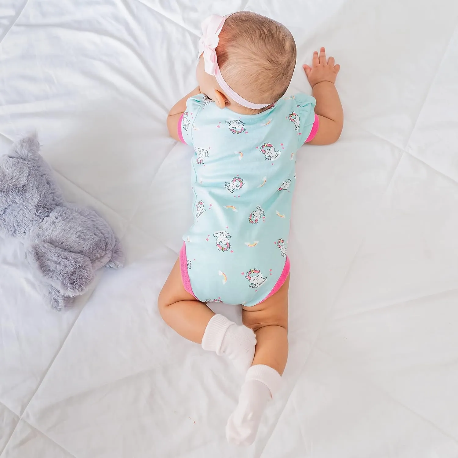 Keebee Organic Cotton Half Sleeve Kimono Onesie Romper