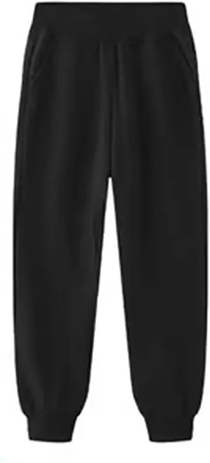 Kids Boys Jogger Pants Toddler Girls Elastic Waist Cotton Solid Pants Unisex Casual Pull-on Active Sweatpants