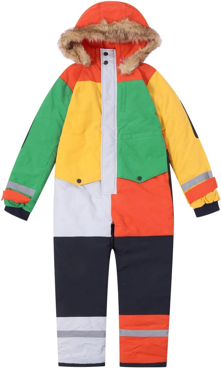 Kids Girls Boys Ski Suits Jumpsuits Waterproof Windproof One Piece Snowsuits Winter Warm Outdoor Jackets Coats