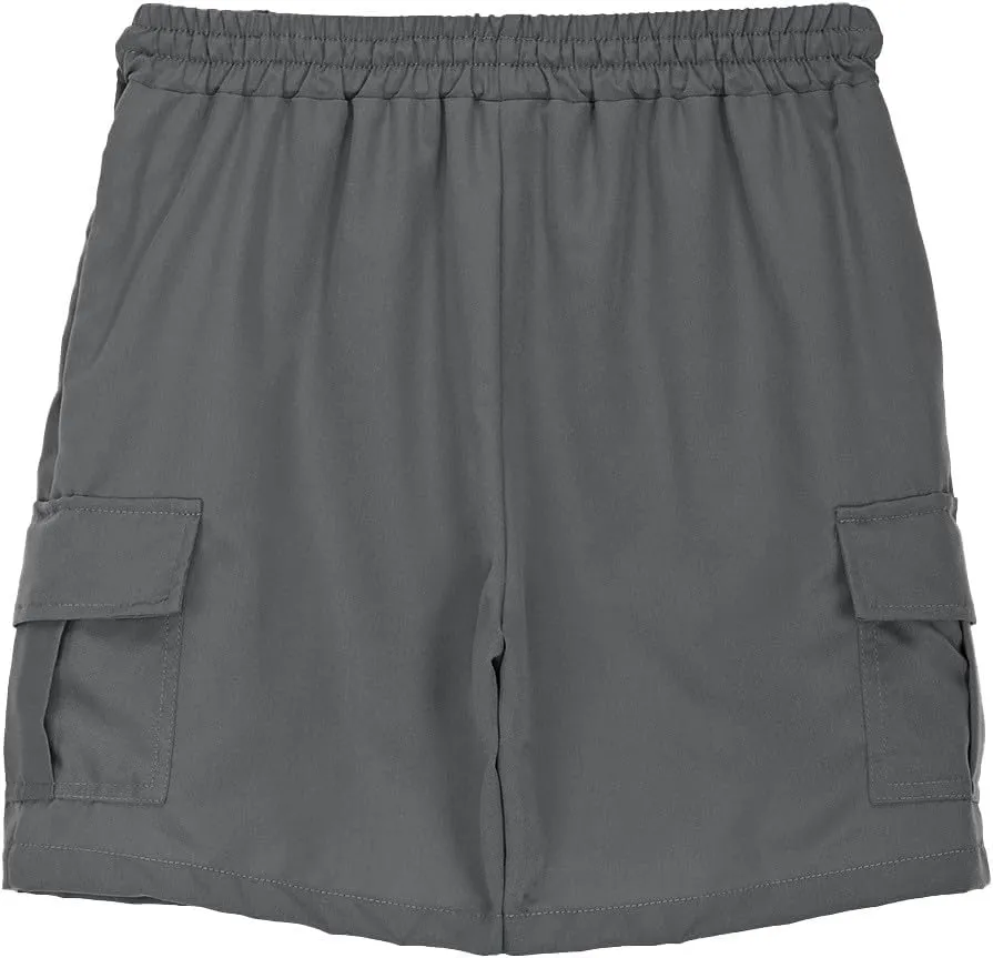 Kids Short Baggy Pants Multi Pockets Cargo Straight Wide Leg Trousers Toddler Boys Girls Summer Casual Sport Pants