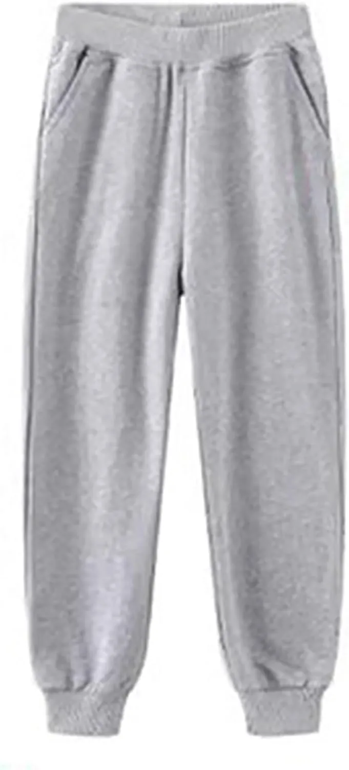 Kids Sweatpants Boys Girls High Elastic Waist Active Jogger Pants Cotton Jogger for Toddler Sport Athletic Trousers