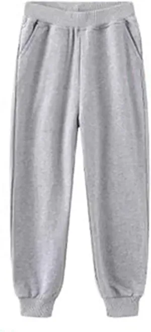 Kids Sweatpants Boys Girls High Elastic Waist Active Jogger Pants Cotton Jogger for Toddler Sport Athletic Trousers