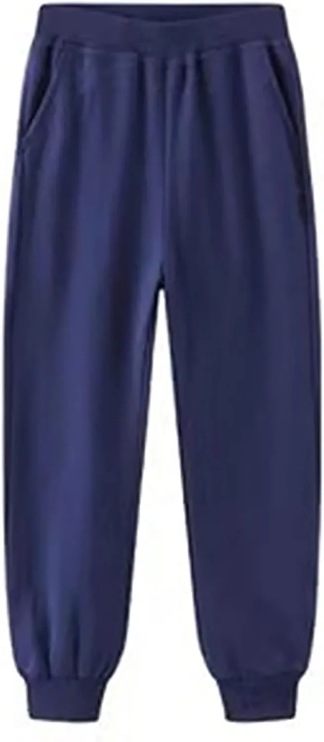 Kids Toddler Elastic Waist Wide Leg Pants Cotton Sweatpants Unisex Girls Sport Joggers Plus Casual Solid Baggy Pants