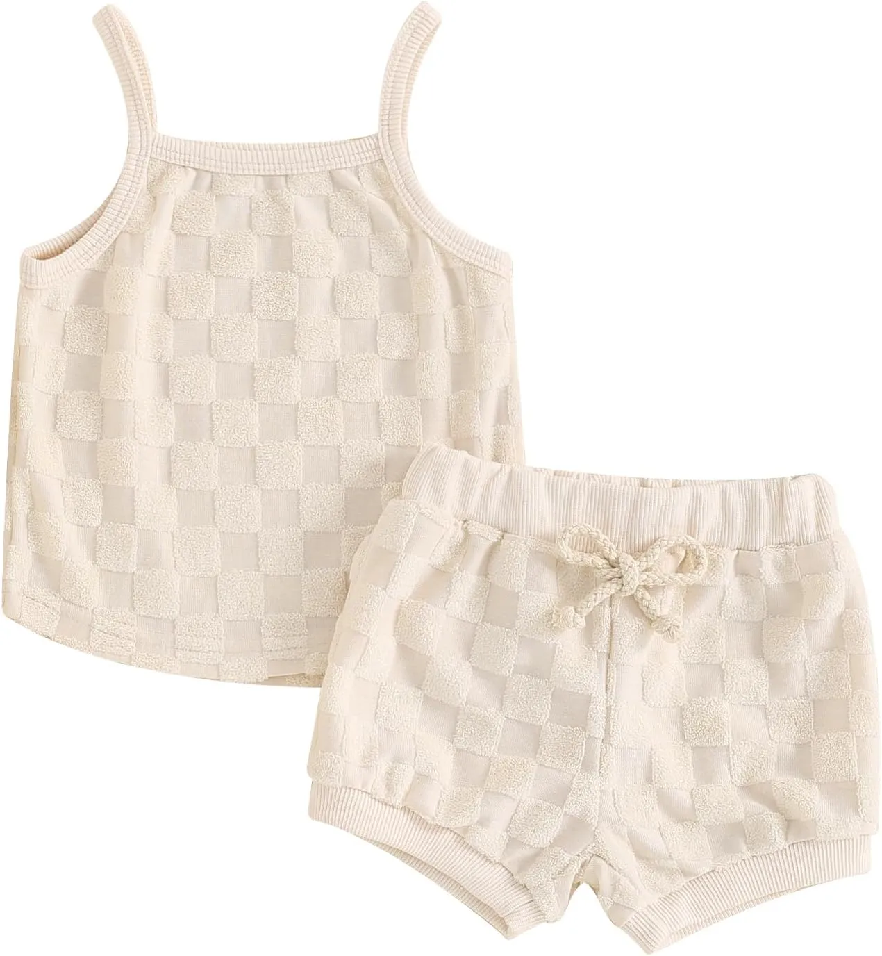 Kuriozud Baby Girl Summer Clothes Sleeveless Tank Top Shorts Set Cute Toddler Girl Outfit Aged 3 6 12 18 24 Months 2T 3T