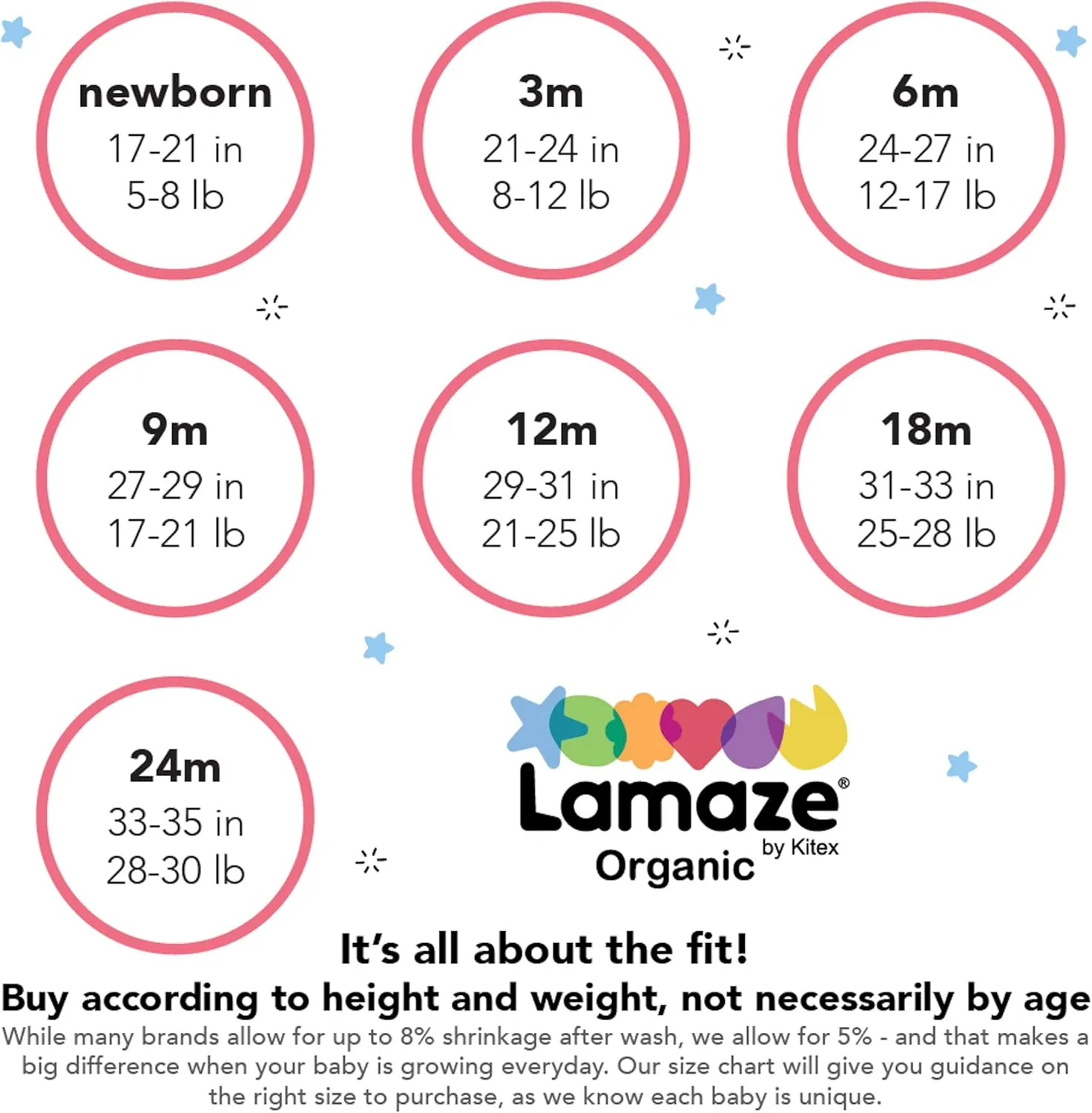 Lamaze Baby Girls' Footed Sleeper, Sleep N Play