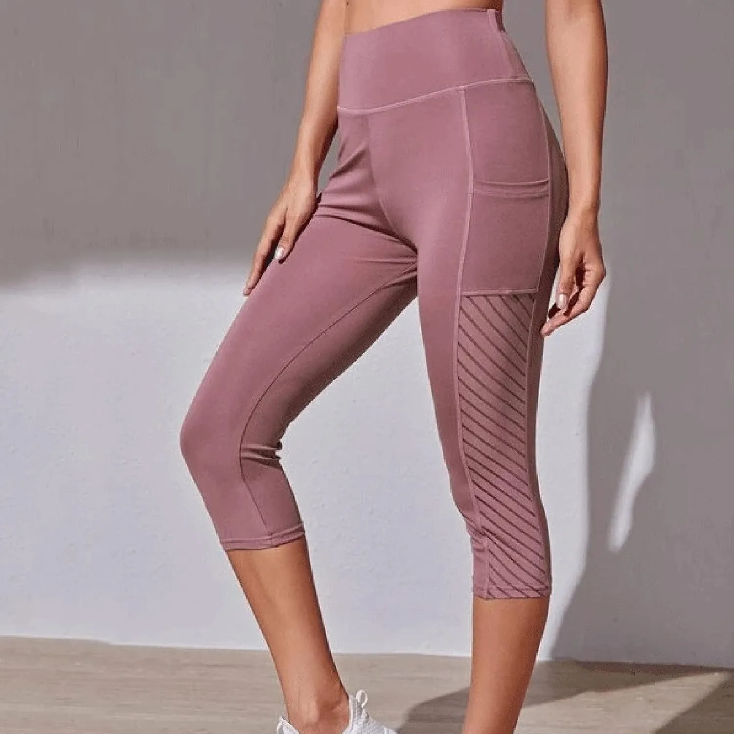 Leggings for Women Butt Lift Thin Tummy Control High Waist Gym Sports Yoga Leggings Athletic Cropped Pants with Pocket