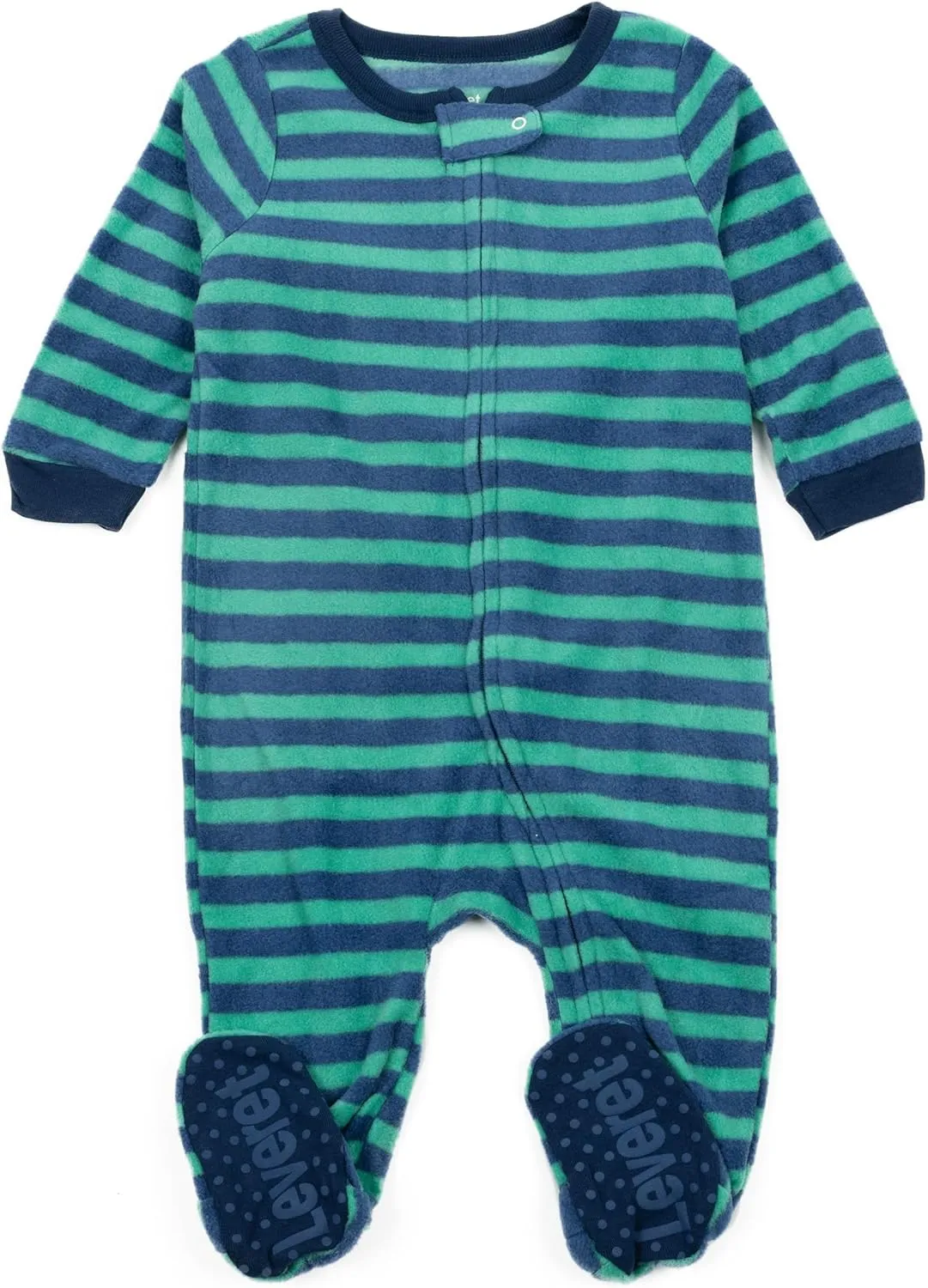 Leveret Kids Baby Boys Girls Footed Fleece Pajamas Variety of Styles (Size 3 Months-5 Years)