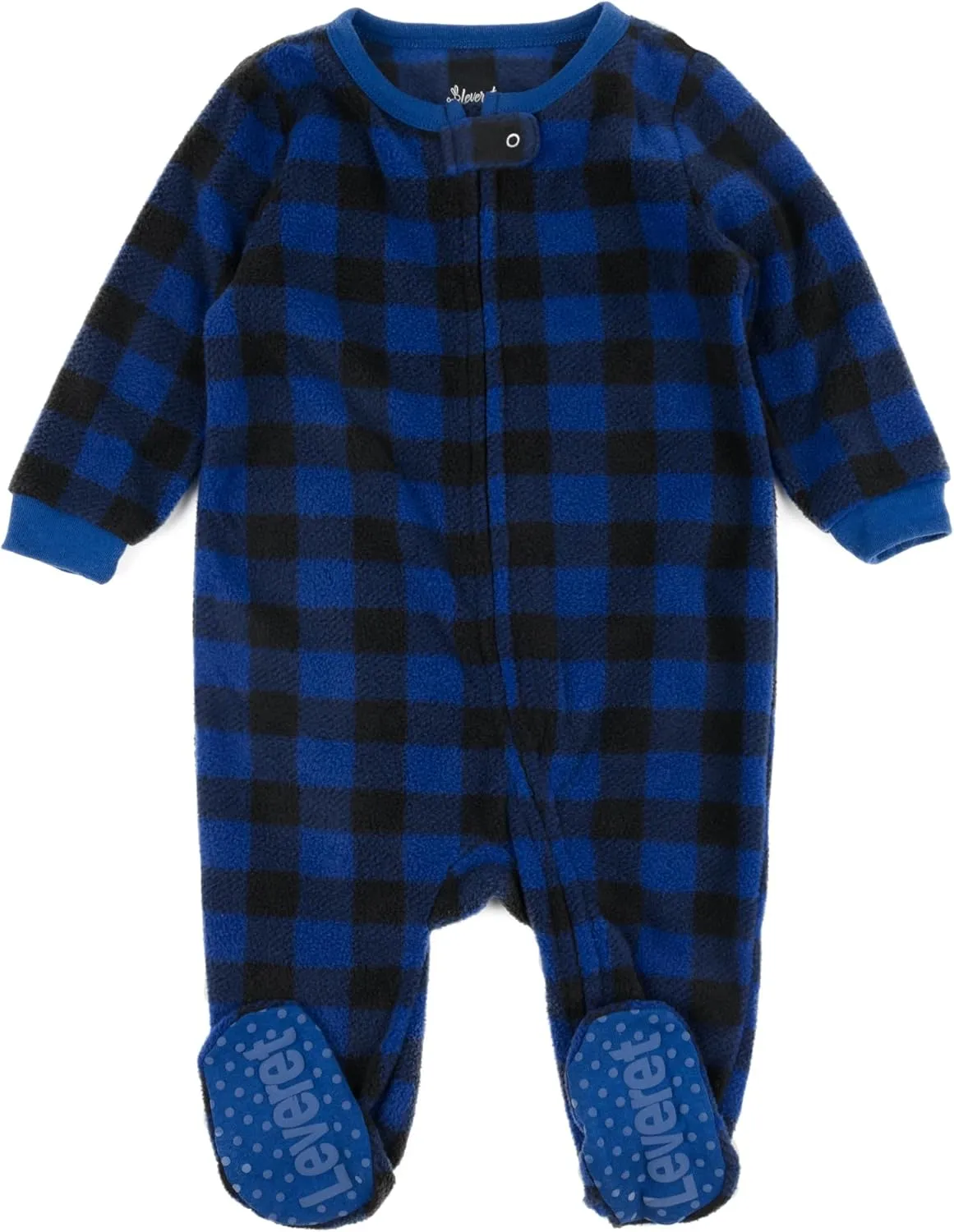 Leveret Kids Baby Boys Girls Footed Fleece Pajamas Variety of Styles (Size 3 Months-5 Years)