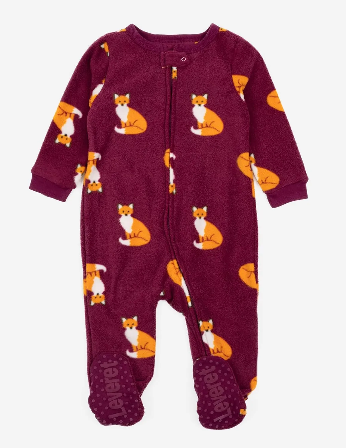 Leveret Kids Baby Boys Girls Footed Fleece Pajamas Variety of Styles (Size 3 Months-5 Years)