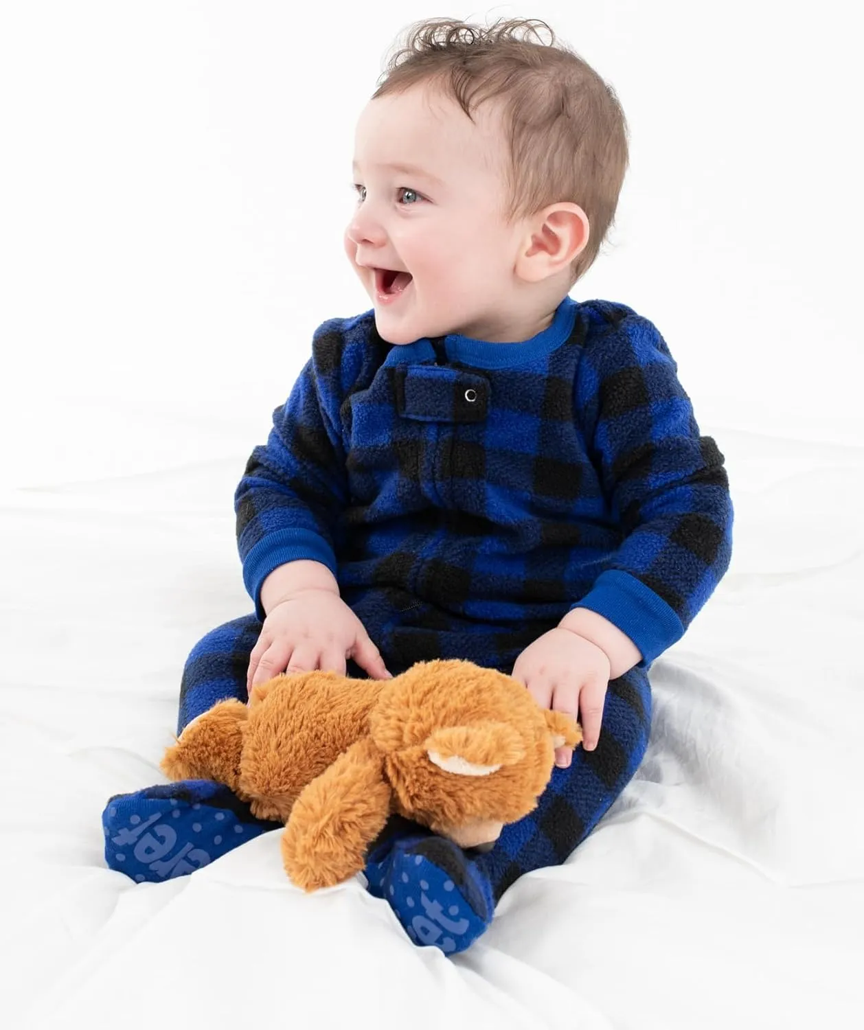 Leveret Kids Baby Boys Girls Footed Fleece Pajamas Variety of Styles (Size 3 Months-5 Years)