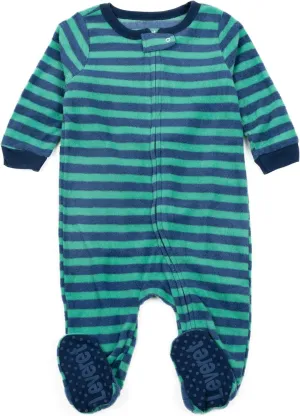 Leveret Kids Baby Boys Girls Footed Fleece Pajamas Variety of Styles (Size 3 Months-5 Years)