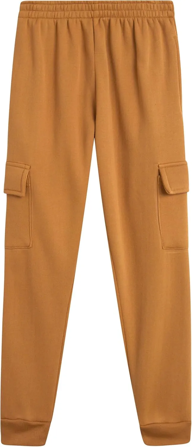 Little Boys' Fleece Jogger Set - 2 Piece Basic Solid Pullover Hoodie and Cargo Jogger Sweatpants (Size: 2T-7)