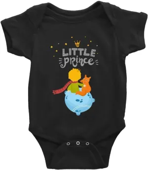 Little Prince Baby Boy Girl Onesie Newborn Organic Bodysuit Romper