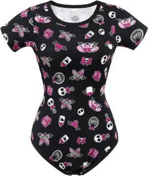 Littleforbig Cotton Romper Onesie Pajamas Bodysuit - Baby Goth Usagi & Bella Onesie