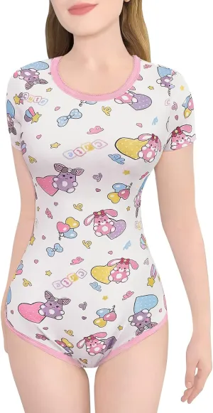Littleforbig Cotton Romper Onesie Pajamas Bodysuit - Baby Usagi & Bella Onesie