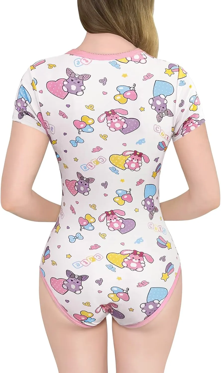 Littleforbig Cotton Romper Onesie Pajamas Bodysuit - Baby Usagi & Bella Onesie