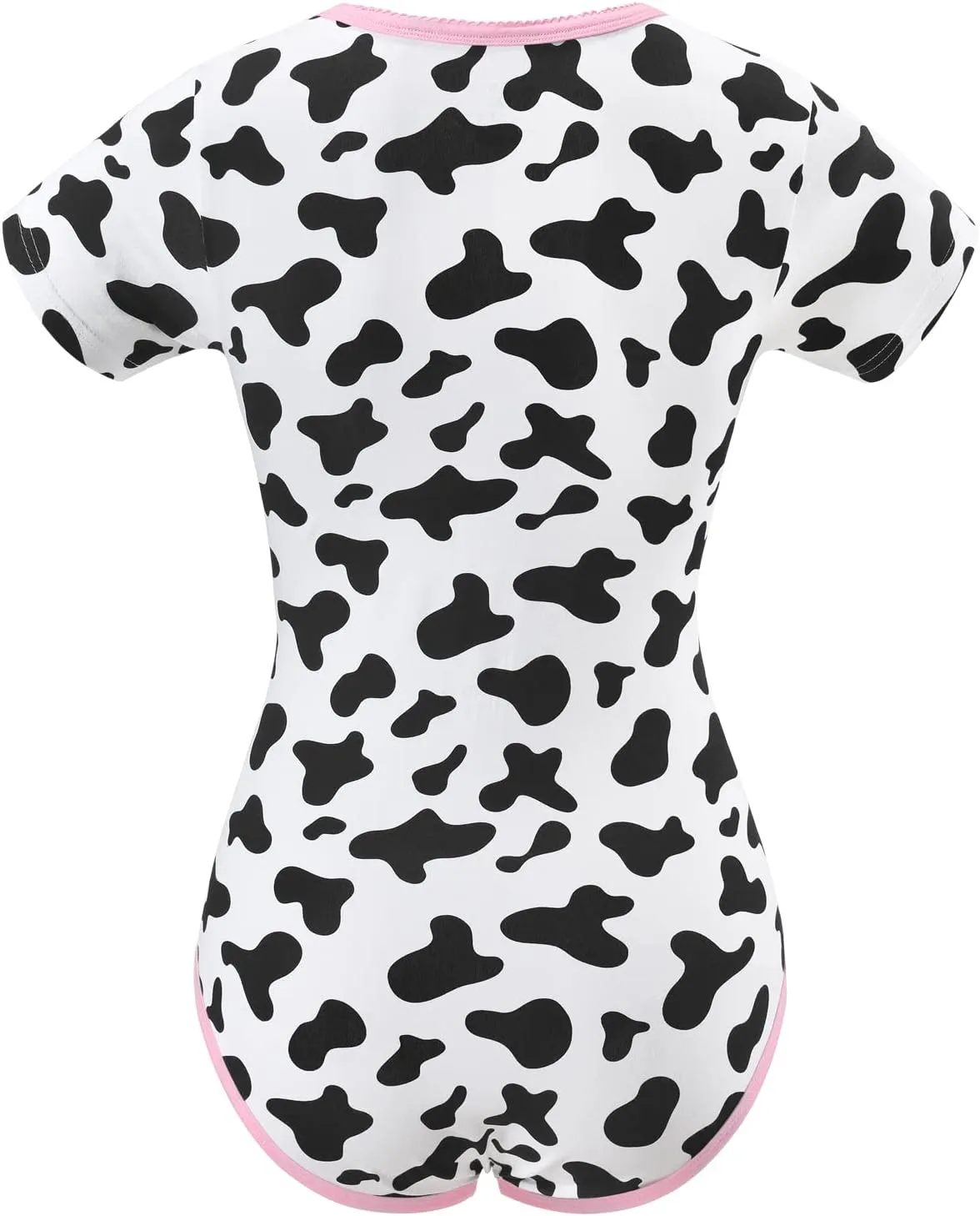 Littleforbig Cotton Romper Onesie Pajamas Bodysuit - Milk Cow Onesie