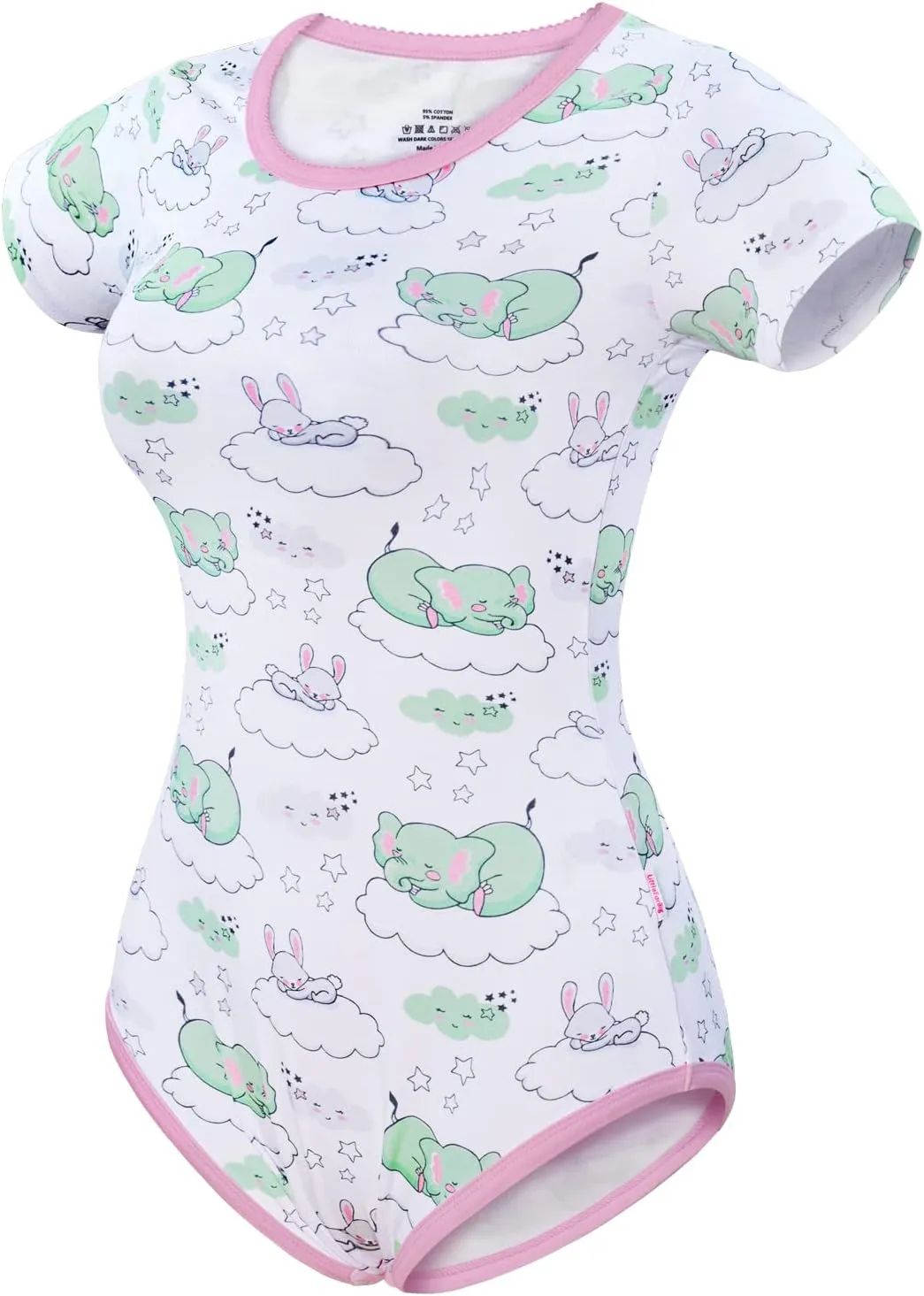 Littleforbig Cotton Romper Onesie Pajamas Bodysuit - Sweet Dreams Onesie