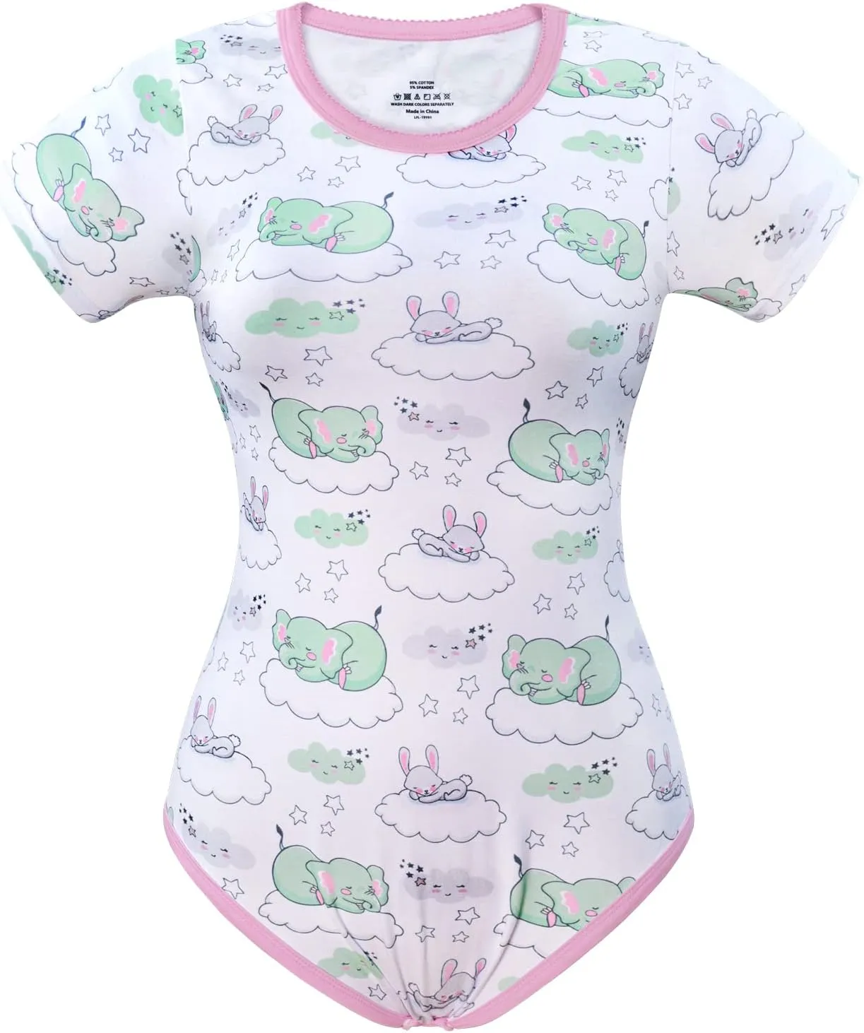 Littleforbig Cotton Romper Onesie Pajamas Bodysuit - Sweet Dreams Onesie