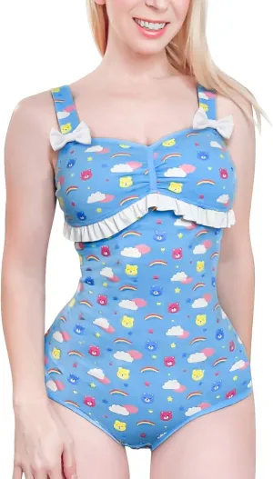 Littleforbig Cotton Romper Onesie Pajamas Bodysuit – Teddy Friends Pattern