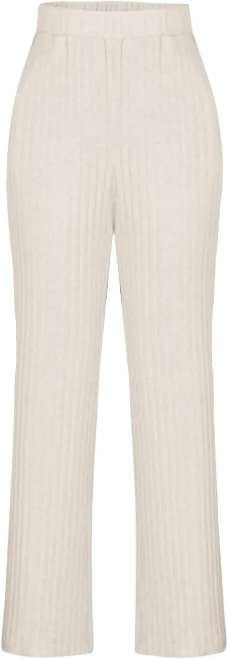 Lounge Sets Women 2 Piece Kint Outfits Comfy V Neck Tops and Pants Sets Casual Loungewear Baggy Airport Outfit