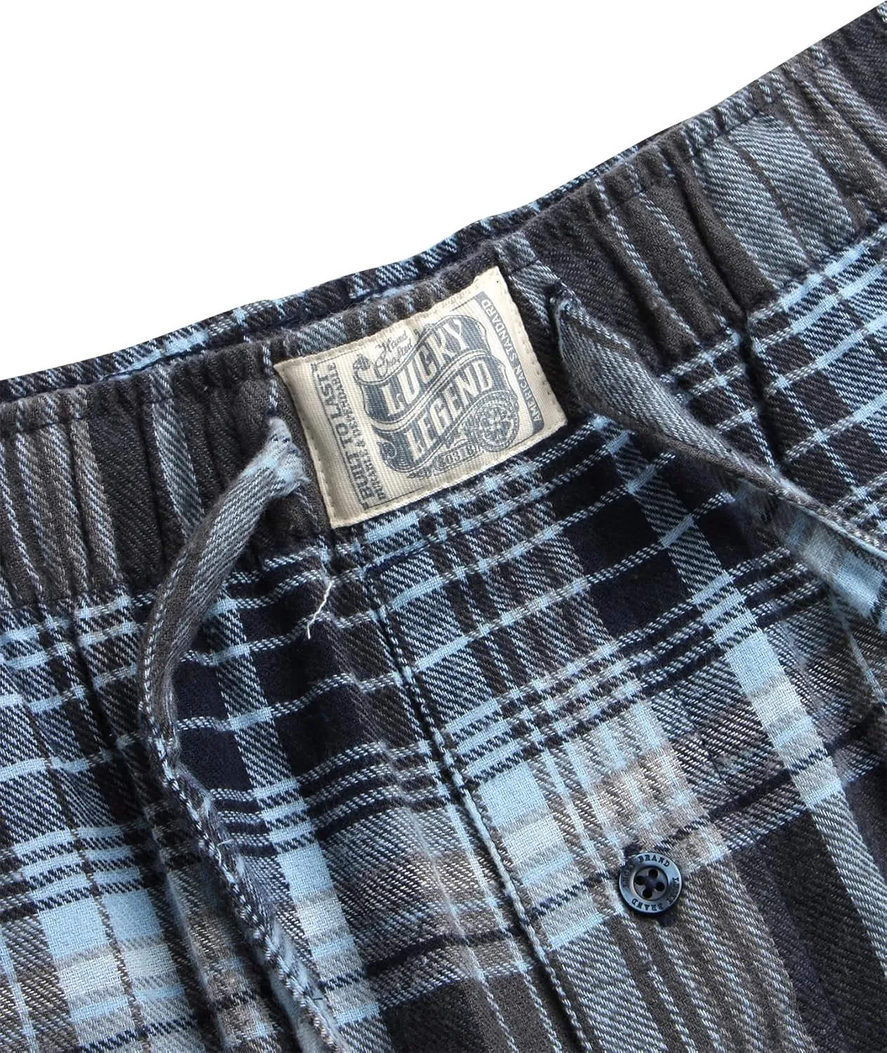Lucky Brand Men's Pajama Set - 2 Piece Long Sleeve Waffle Knit Top and Flannel Fleece Thermal Pants - Cozy Men's Base Layers