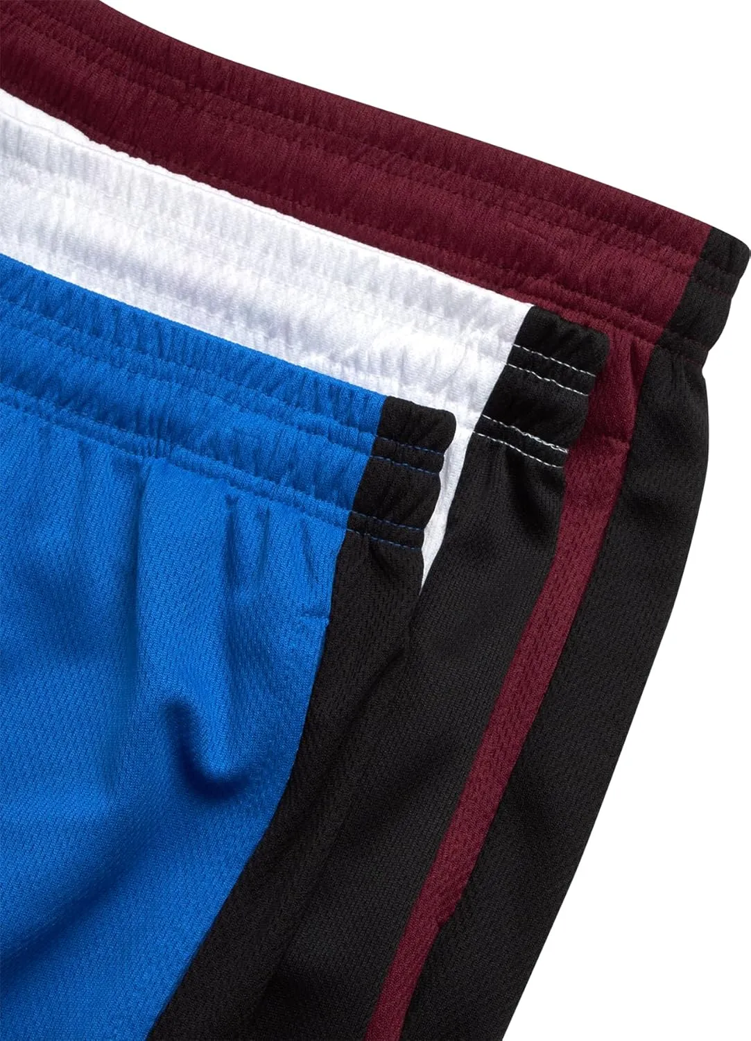 Mad Game Men's Active Shorts - 3 Pack Athletic Quick Dry Gym Basketball Shorts with Side Pockets and Drawstring (Sizes: S-XL)
