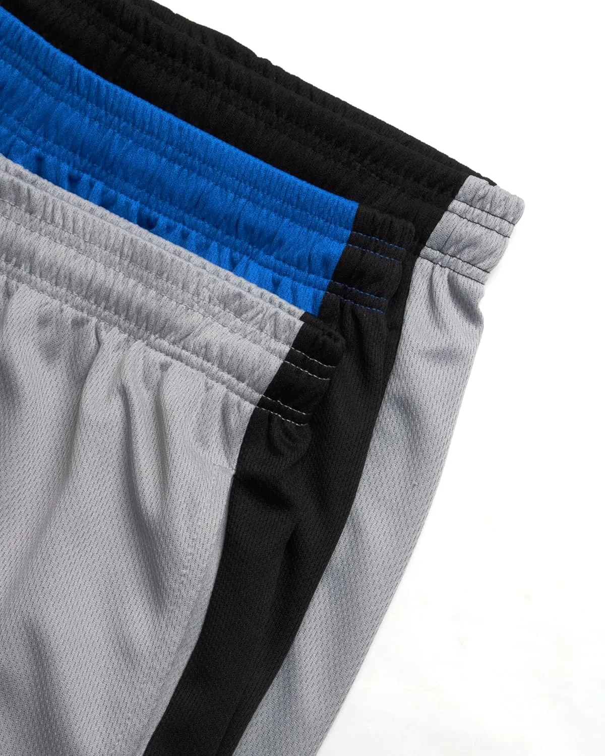 Mad Game Men's Active Shorts - 3 Pack Athletic Quick Dry Gym Basketball Shorts with Side Pockets and Drawstring (Sizes: S-XL)