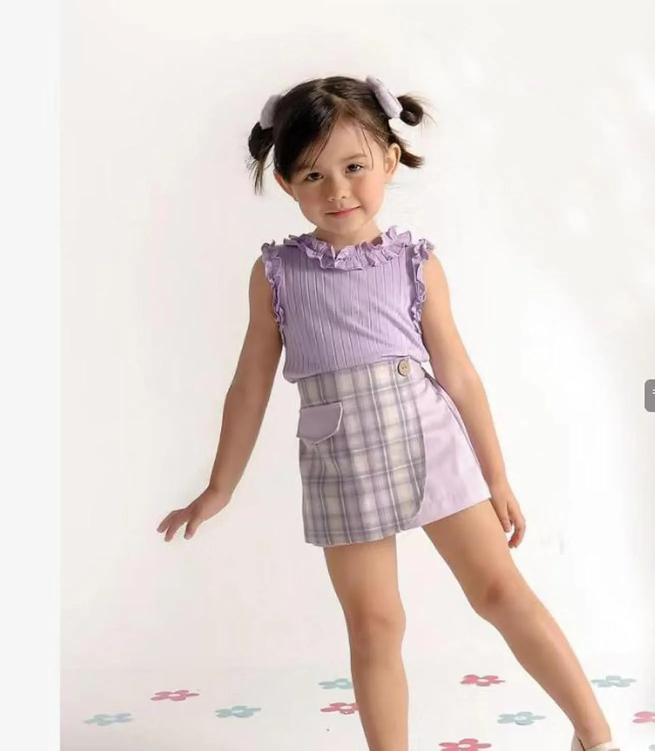 Madjtlqy Toddler Baby Girl Outfit Solid Color Tops and Shorts Set Infant Summer Clothes 6 12 18 24 Months 2t 3t 4t