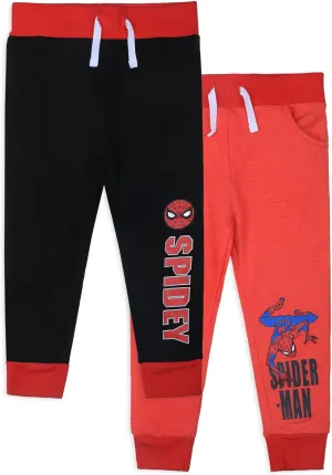 Marvel Spider-Man Boys 2 Pack Pants for Toddlers and Big Kids