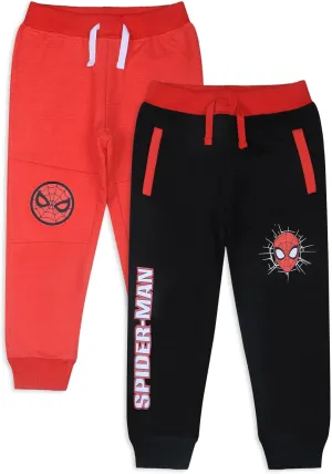 Marvel Spider-Man Boys 2 Pack Pants for Toddlers and Big Kids