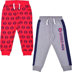 Marvel Spider-Man Boys 2 Pack Pants for Toddlers and Big Kids