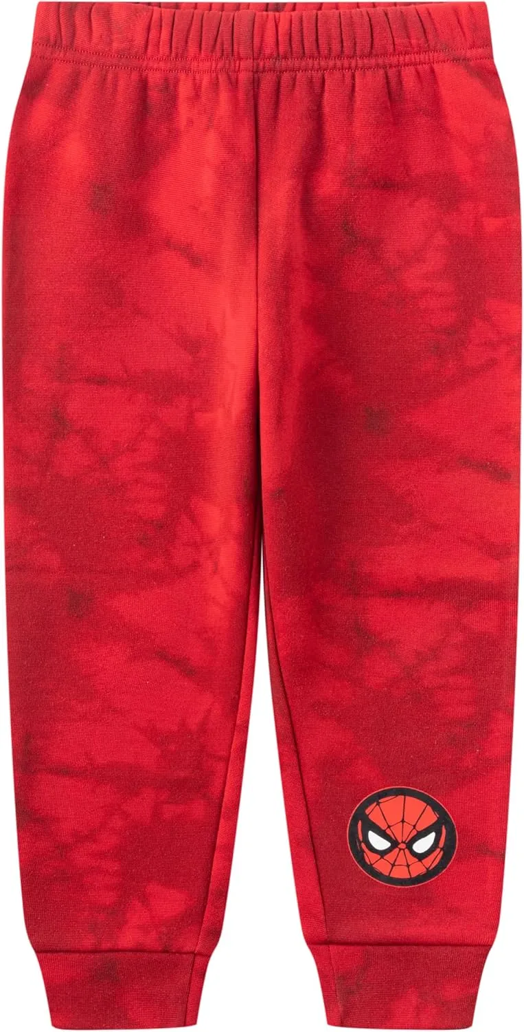 Marvel Spider-Man Boys Hoodie and Pants Set for Toddlers and Big Kids