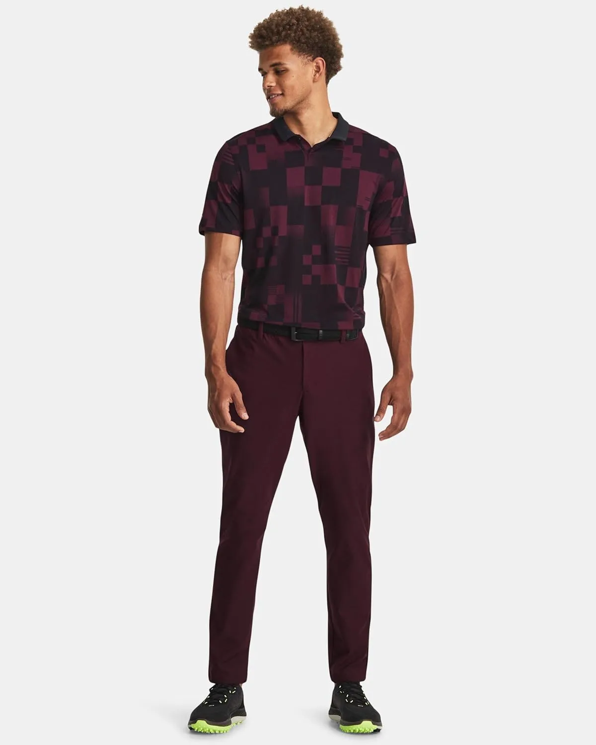Men's Curry Printed Polo