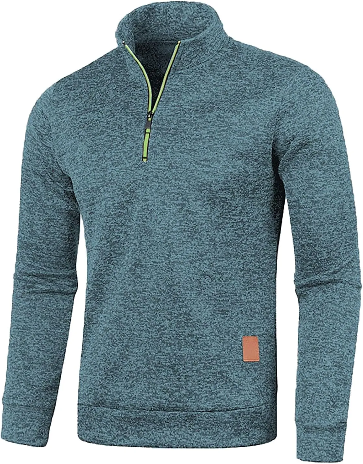 Men's Fleece Crewneck Sweatshirt Zipper Long Sleeved Hoodie Pullover Hooded Sweatshirt Sweat Shirt Mens Sweat Shirt