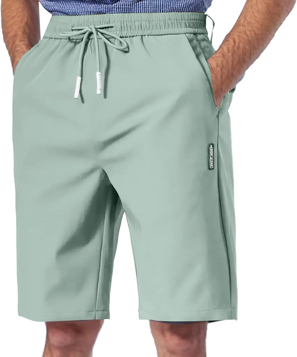 Men's Workout Shorts 9 Inch Inseam Quick Dry Athletic Shorts Drawstring Plus Size Sport Running Short with Pockets