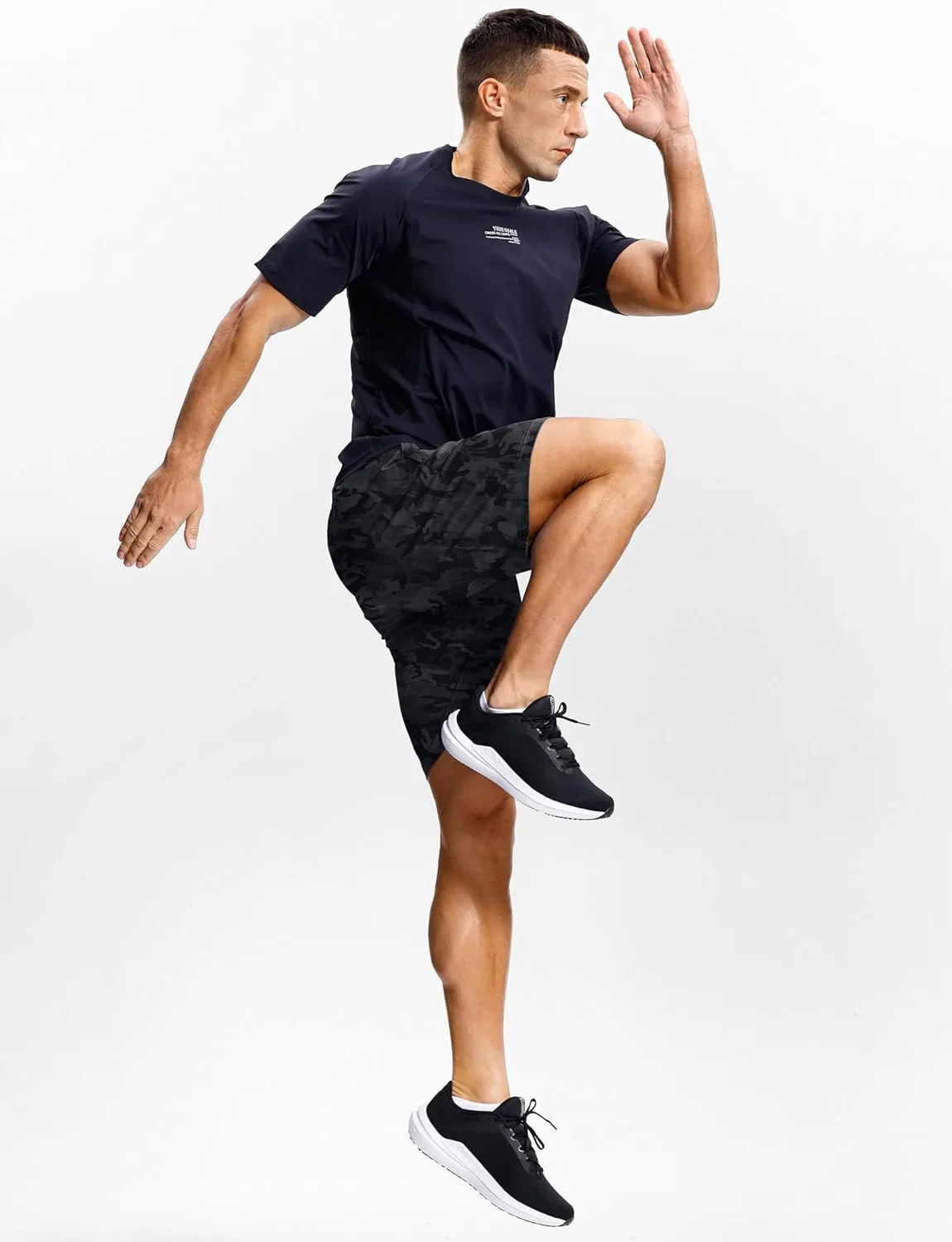 Men's Workout Shorts with Zipper Pockets 7" Quick Dry Lightweight Gym Athletic Running Shorts for Men
