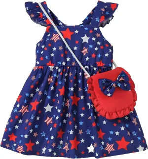 Mioglrie Baby Girl Clothes Newborn Dress Summer Toddler Girls' Clothing Casual Sundress with Cute Bag Infant Outfits