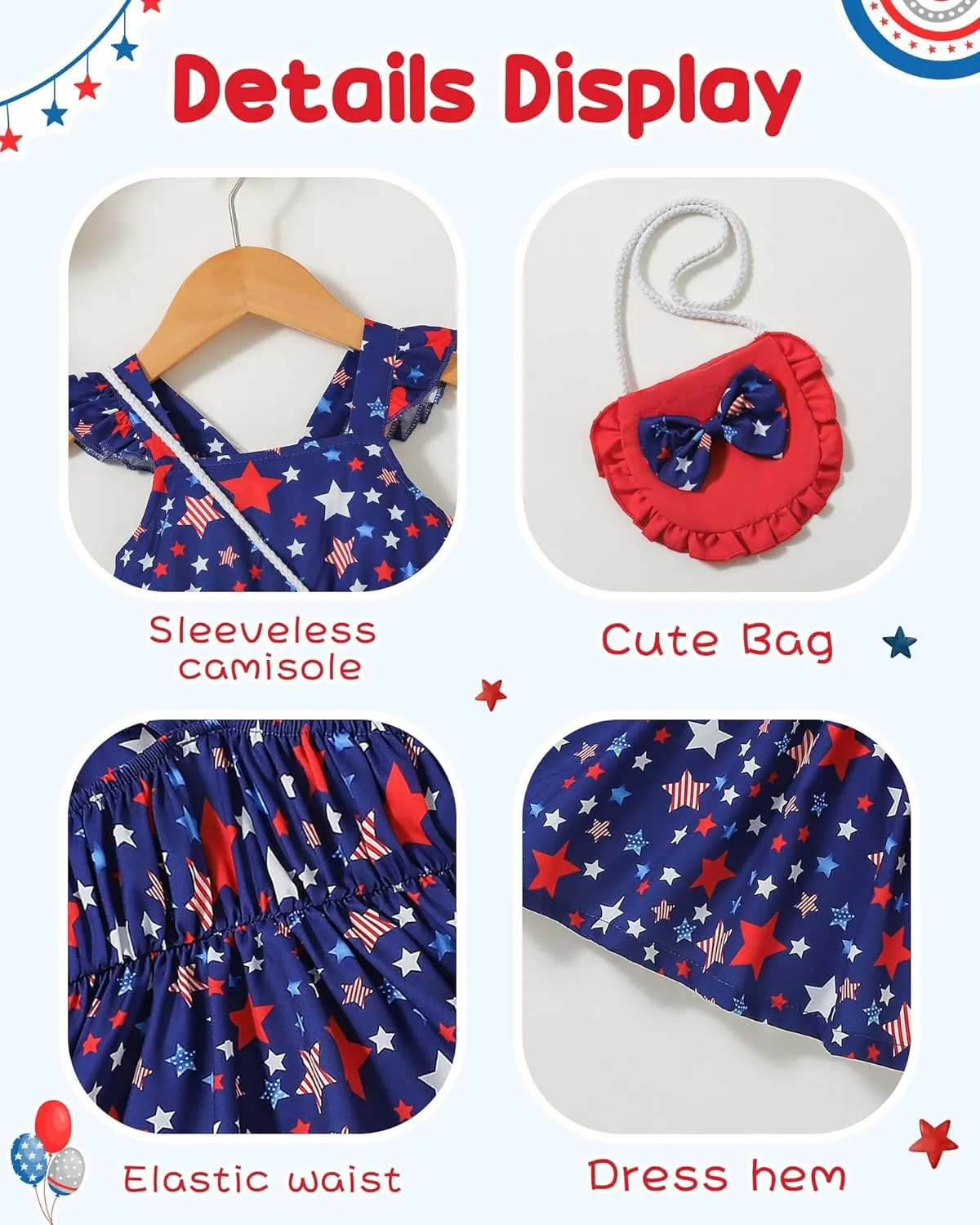 Mioglrie Baby Girl Clothes Newborn Dress Summer Toddler Girls' Clothing Casual Sundress with Cute Bag Infant Outfits