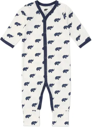 MONICA   ANDY On the Go One-Piece for Baby Girls & Boys (0-9  Months) – Soft Long Sleeve Romper, Made with Organic Cotton
