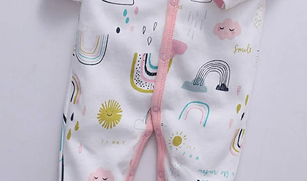 Monvecle Unisex Baby Cotton Multi-Pieces Layette Set Infants Long Sleeve Bodysuits Pants Shirts Gift Set Pack