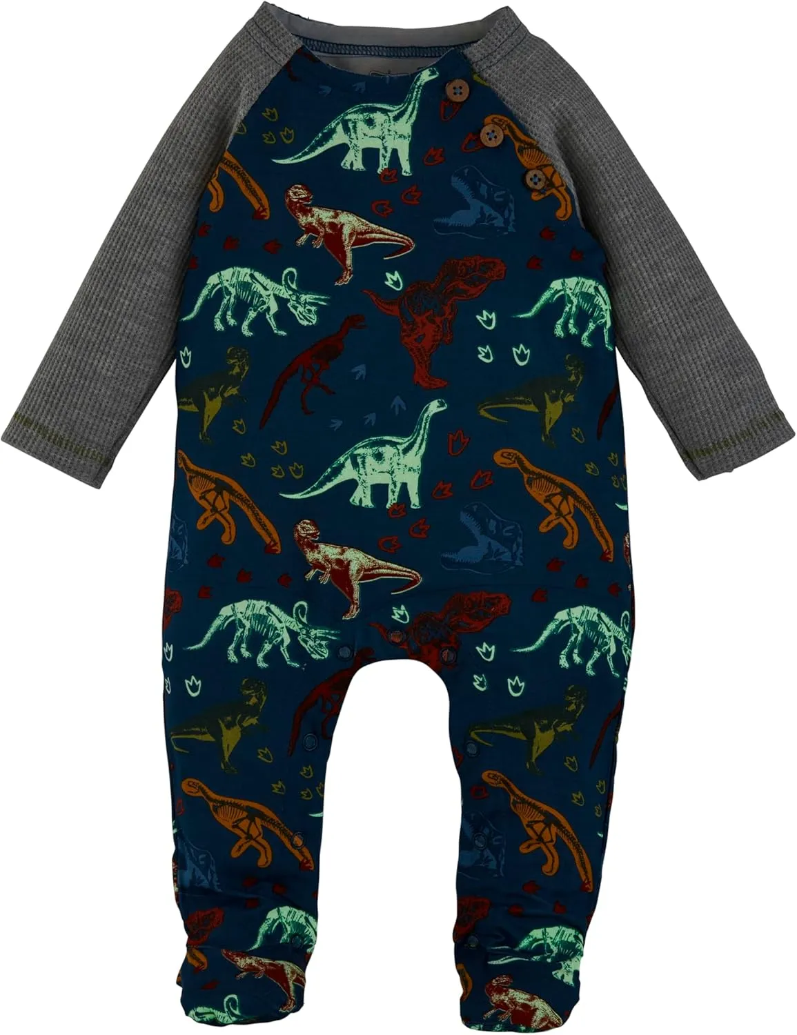 Mud Pie Unisex Baby Dino Glow Sleeper